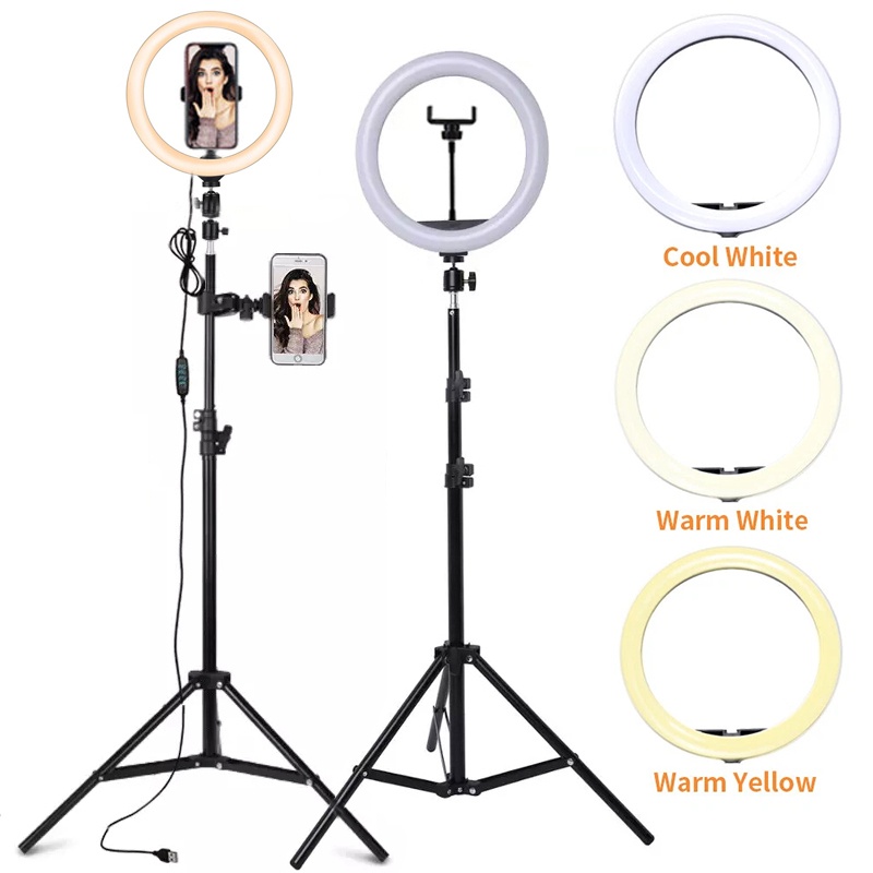 Photography Lighting Product - 6/10/12 Inch LED Selfie Ring Light