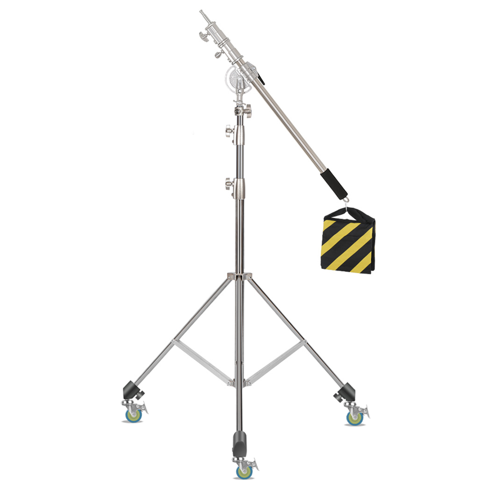 Photography Lighting And Background - SH 2.8M Stainless Steel Light Stand