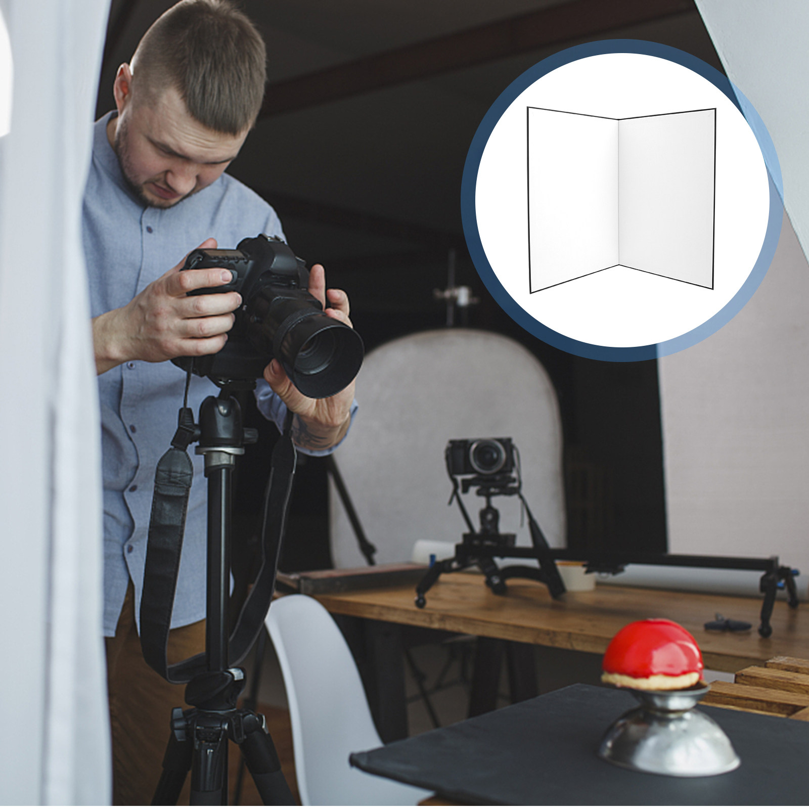 Photography Lighting Reflector - Foldable A3 Photography Reflective Board Double