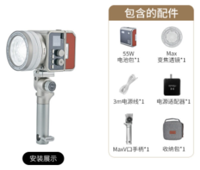Photography Lighting For Outdoors - Mini Max photography fill light, zoom