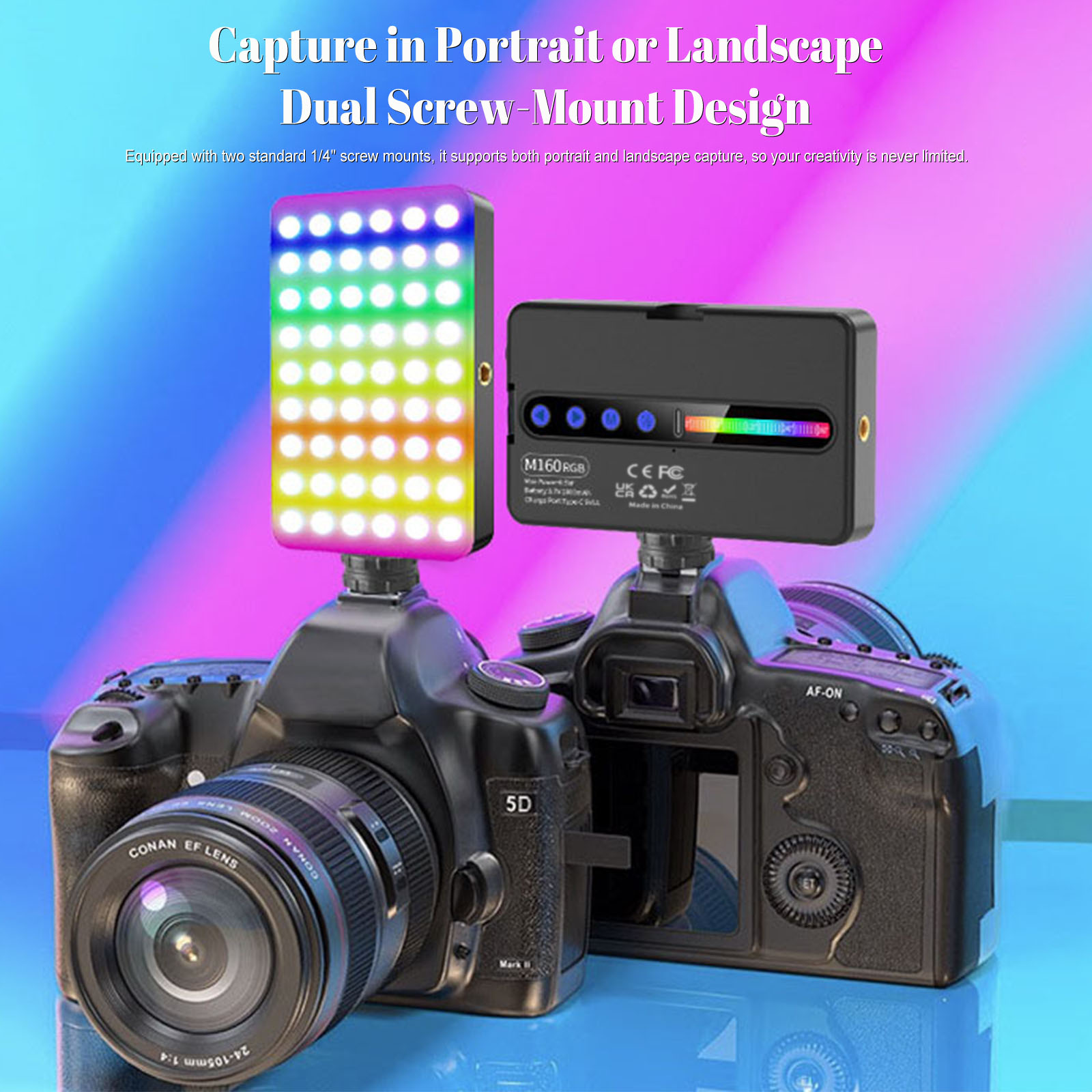 6.5W RGB LED Video Light 2700K - огляд і ціна Photography Lighting Type