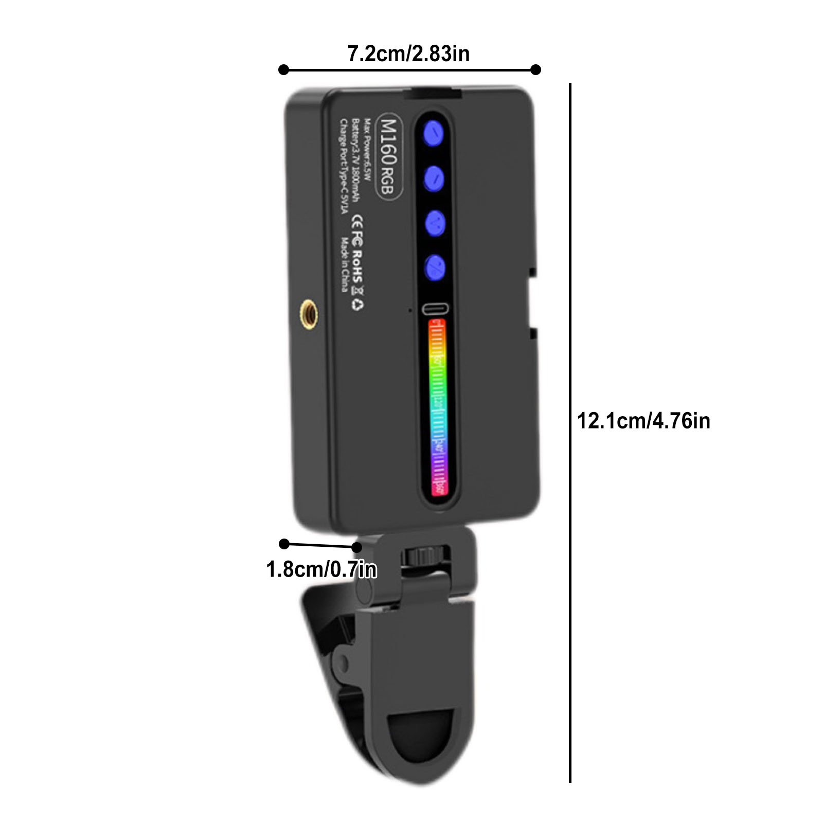 6.5W RGB LED Video Light 2700K - огляд і ціна Photography Lighting Type