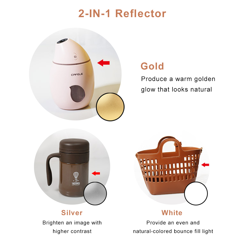 2in1 Round Portable Reflector  - огляд і ціна Photography Lighting Reflector