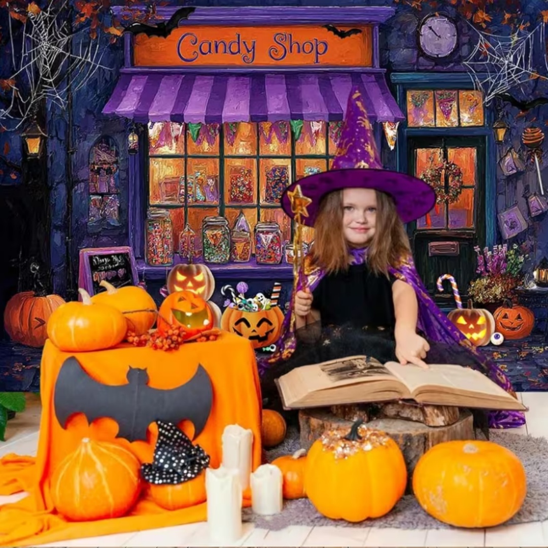 Purple Halloween Shop Theme Pa - огляд і ціна Photography Lighting And Background