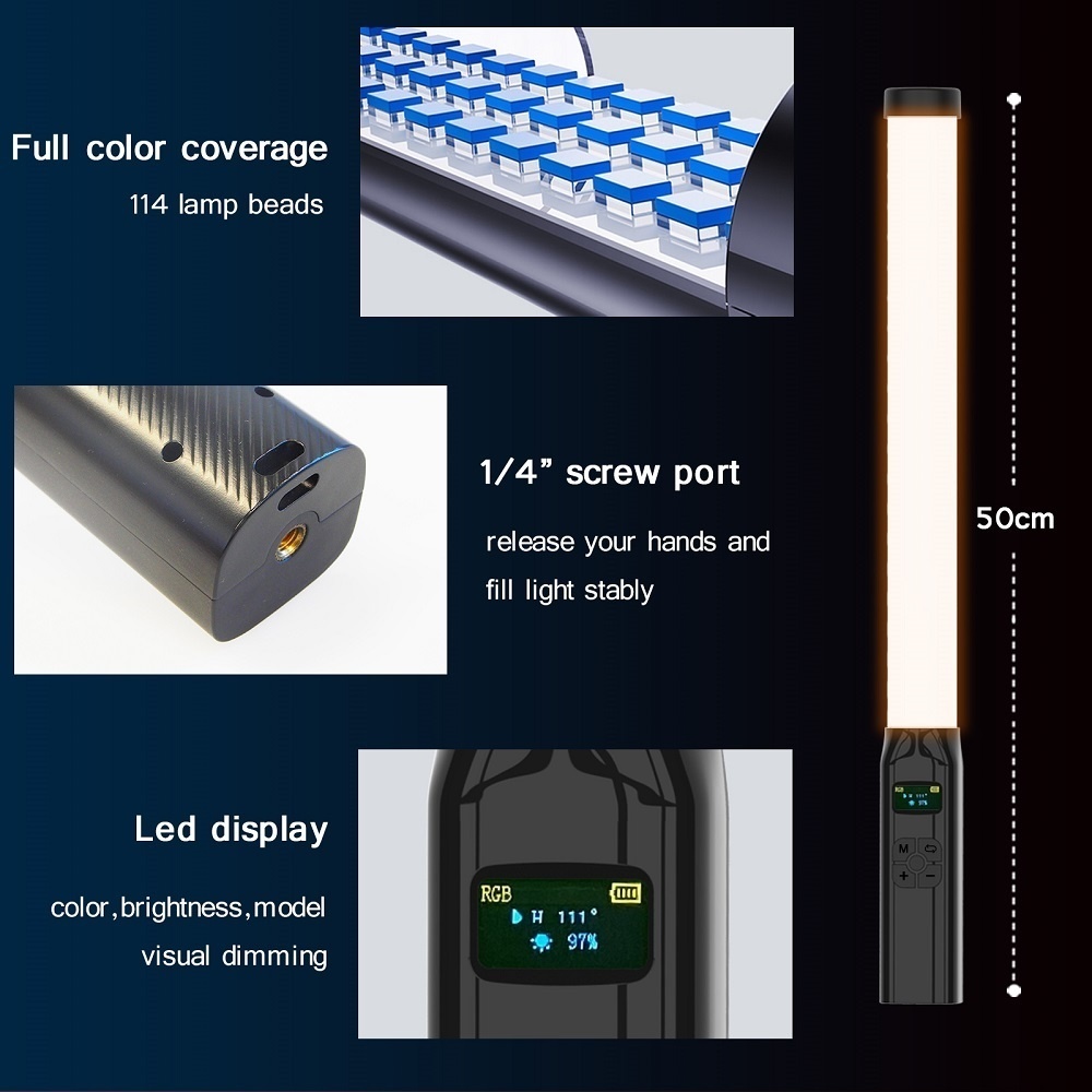 50CM RGB Stick Light Wand Ligh - огляд і ціна Photography Lighting Type