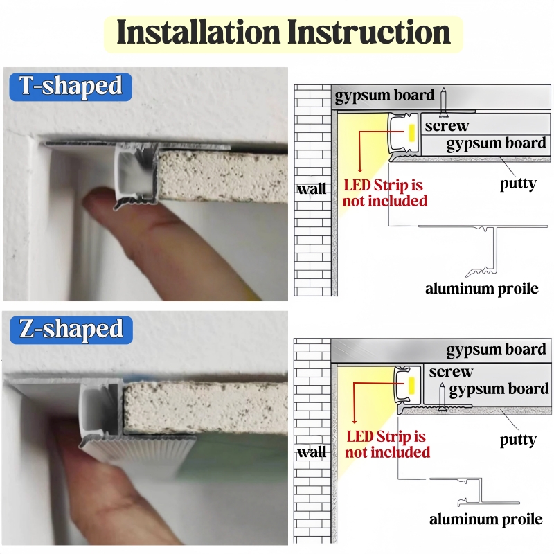 T/Z-Shaped Hidden Ceiling Gap  - огляд і ціна Diffusion Material Roll