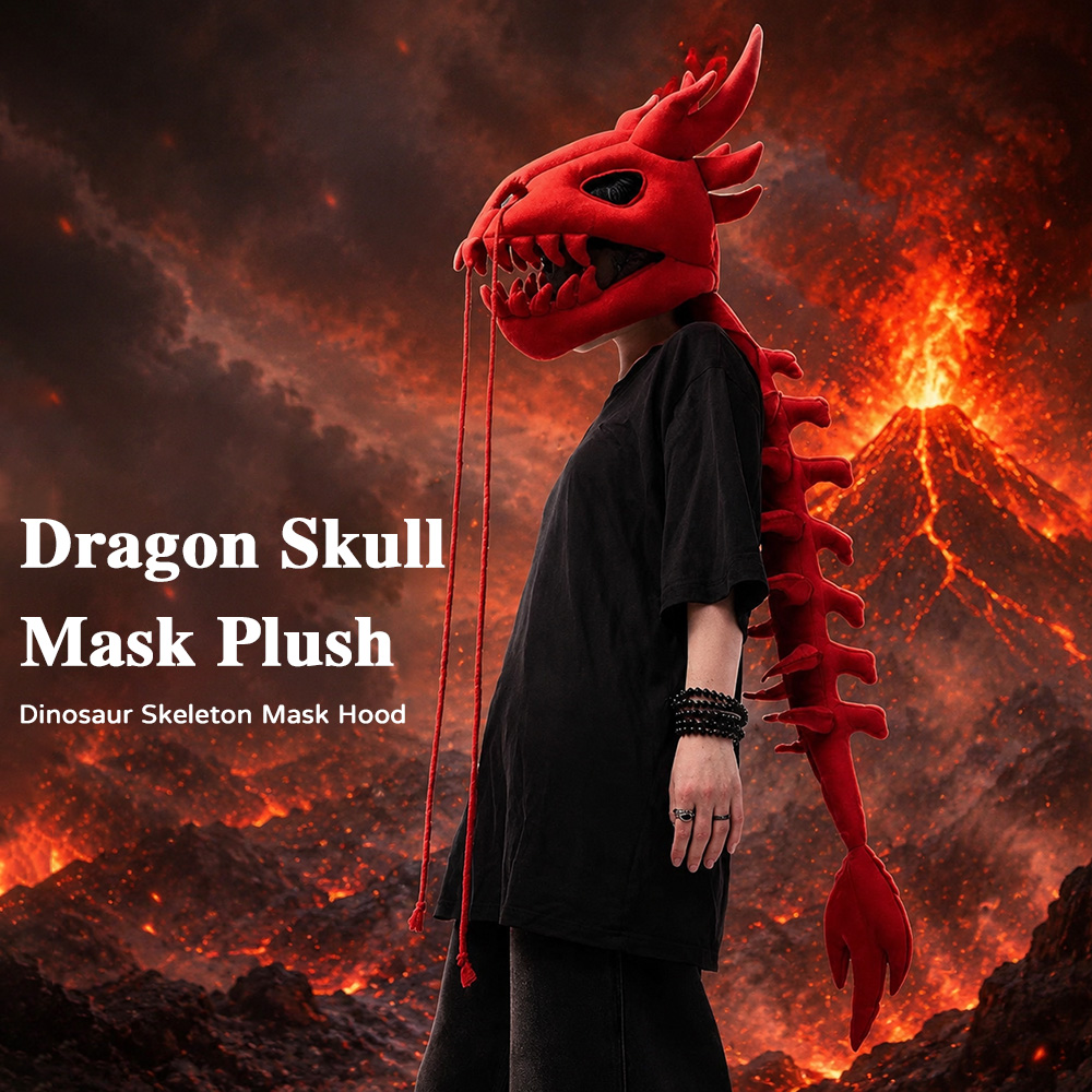 Dragon Skull Spine Plush Hood  - огляд і ціна Photography And Lighting