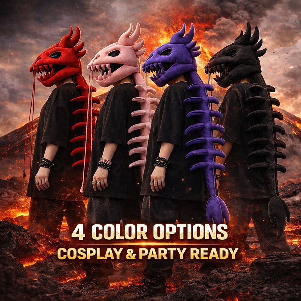 Dragon Skull Spine Plush Hood  - огляд і ціна Photography And Lighting
