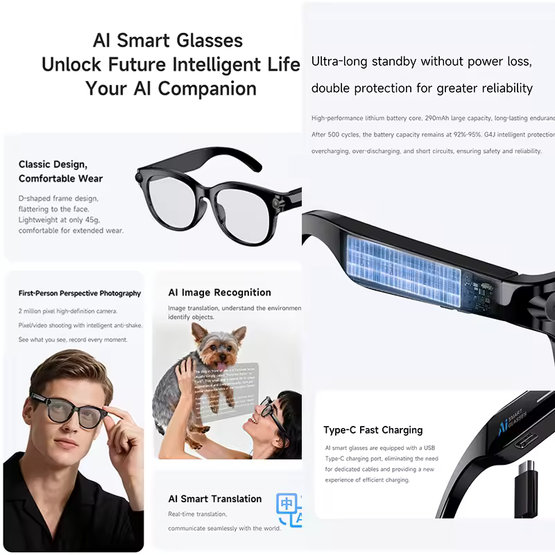 M89-S AI Smart Glasses Equippe - огляд і ціна Photography Lighting Products