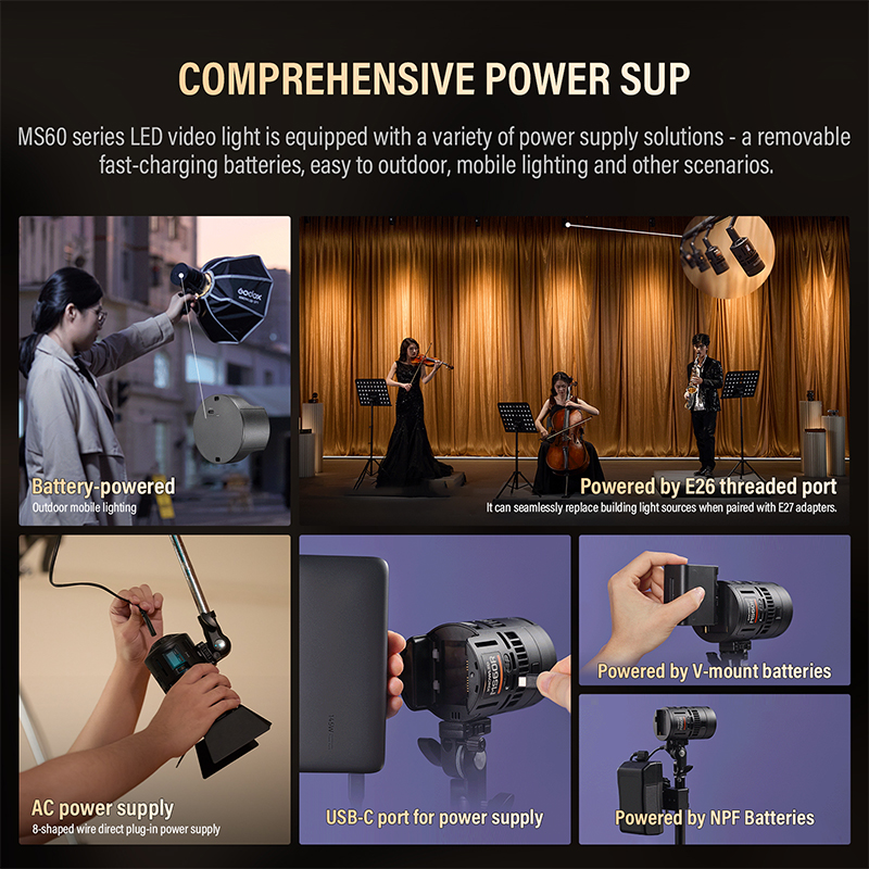Godox RS60Bi RS60R 60W LED Mon - огляд і ціна Photography Lighting For Outdoors