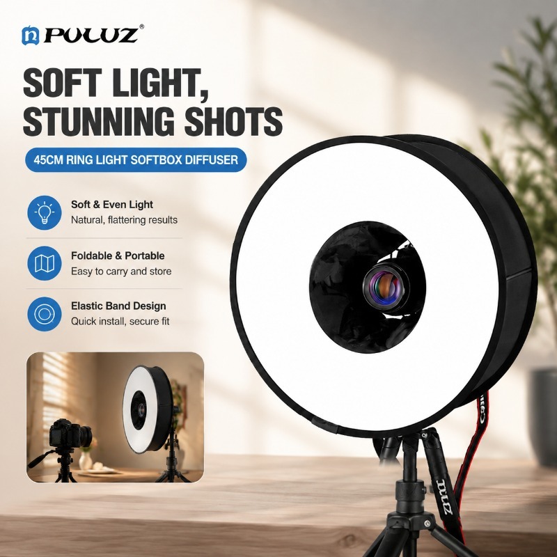 Foldable 45cm Ring‑flash Soft‑ - огляд і ціна Photography Lighting Type