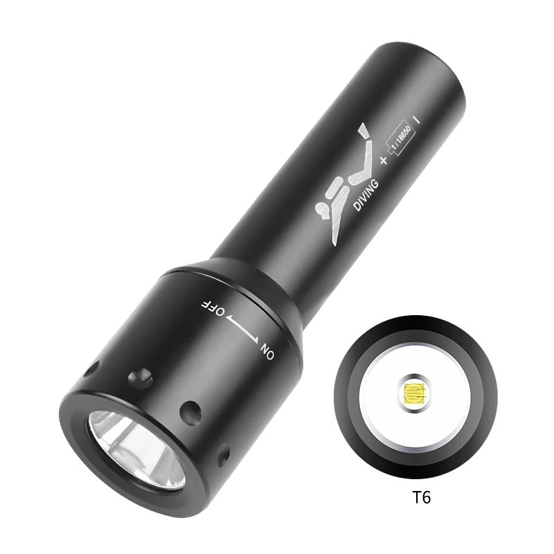 New T6 LED Diving Torch Long-R - огляд і ціна Photography And Lighting